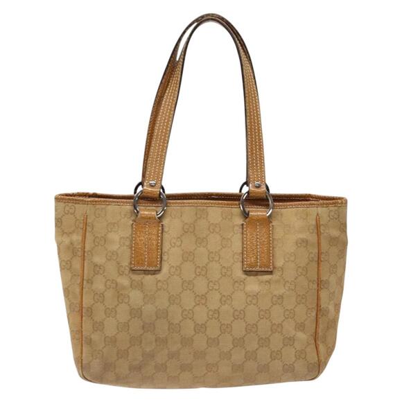 GUCCI GG Canvas Hand Bag Brown - Picture 3 of 12
